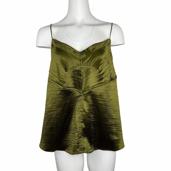 Anthropologie Moulinette Soeurs Green Top Cami NWT - Picture 1 of 6